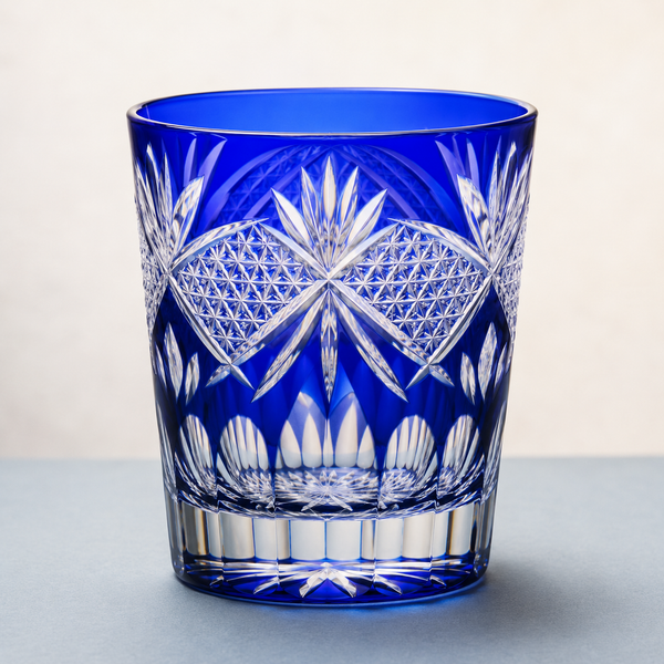 Hirota Glass Edo Kiriko Tumbler – Kiku Pattern