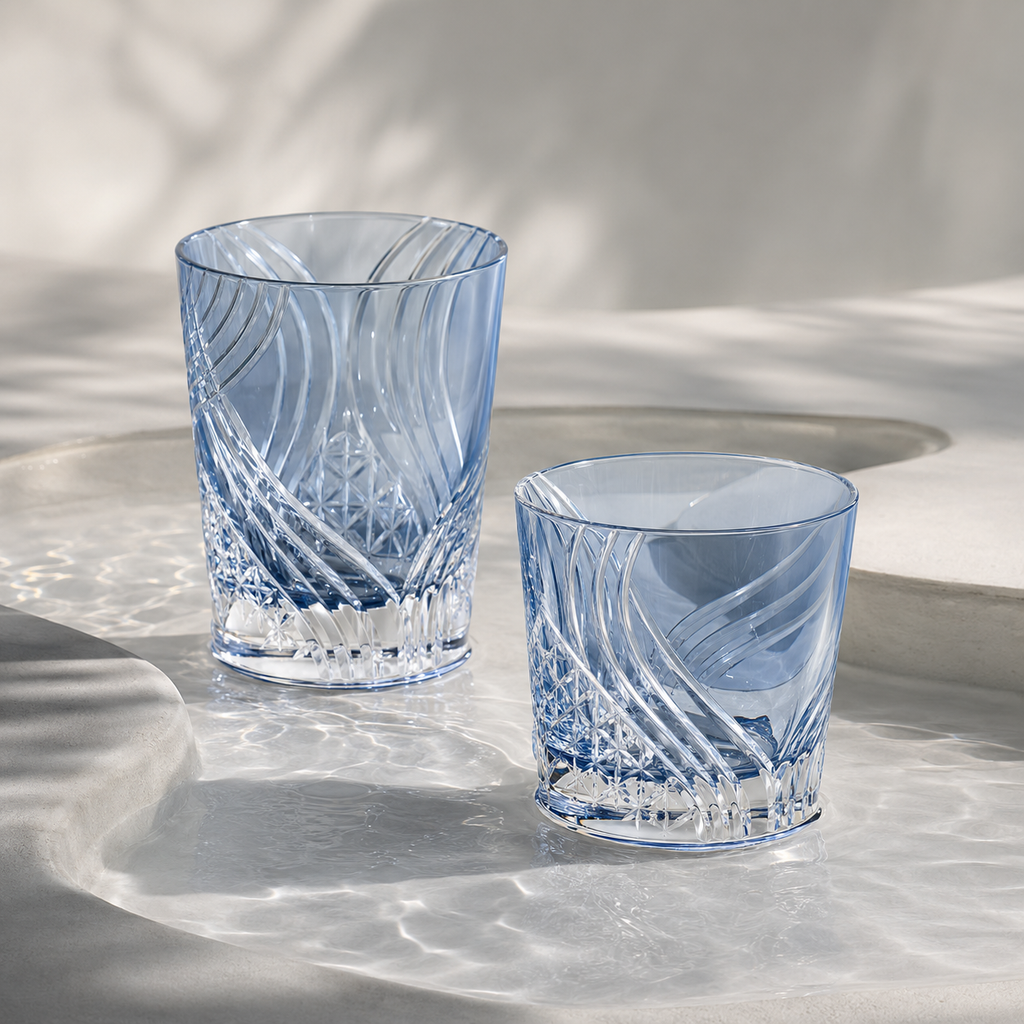 Hanashyo Edo Kiriko Vase – Kagome Pattern